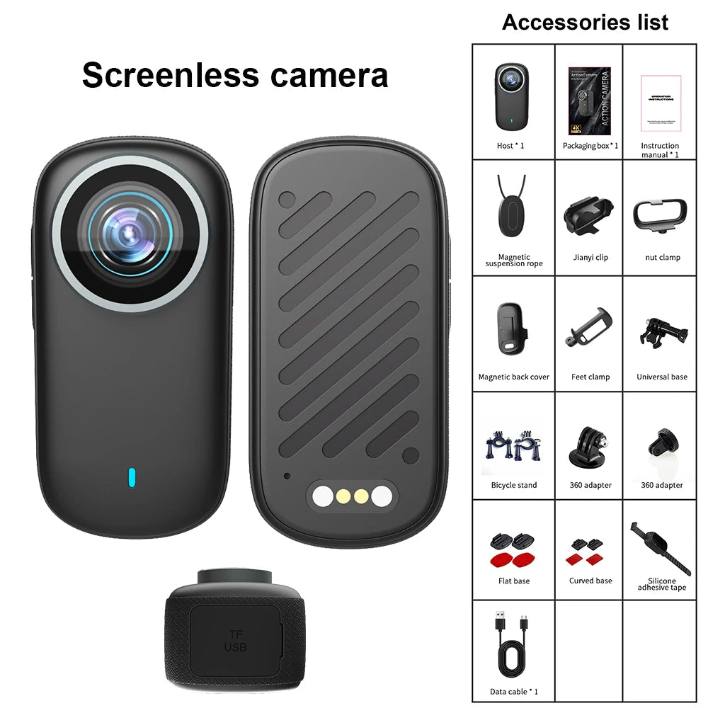 Mini 1080P WiFi Action Camera | Magnetic Wearable POV Camera