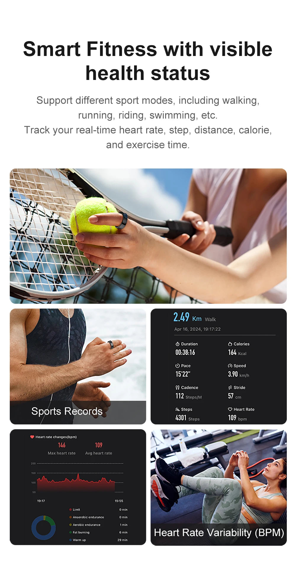 Smart Ring | Health, Sleep & Activity Tracker