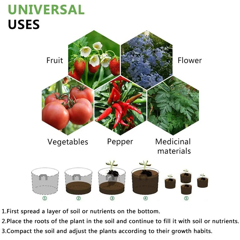 Rectangular Garden Grow Bag Planter