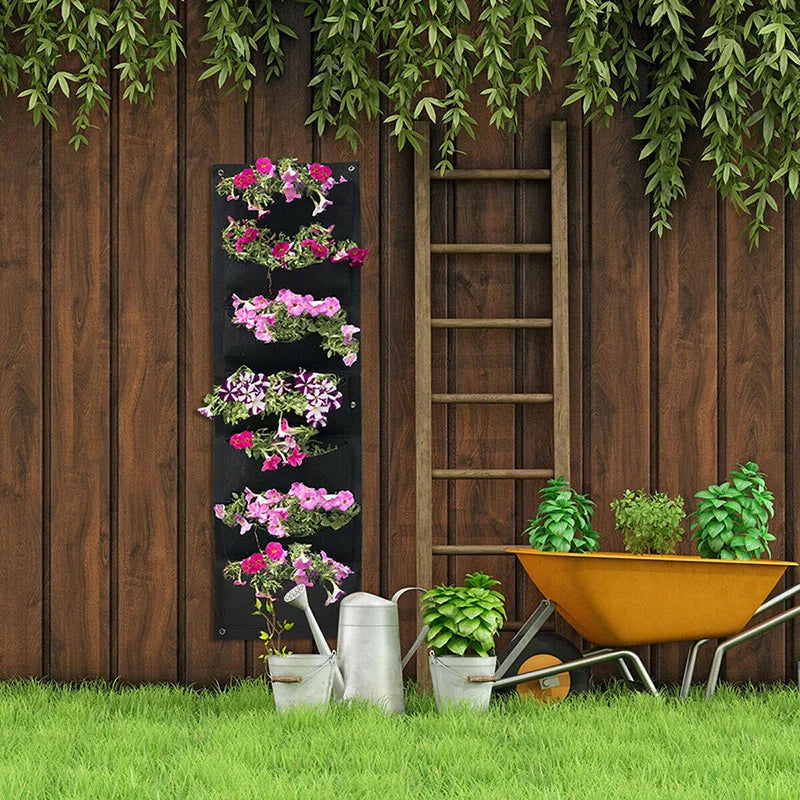 Vertical Hanging Garden Planter Bag  Pockets