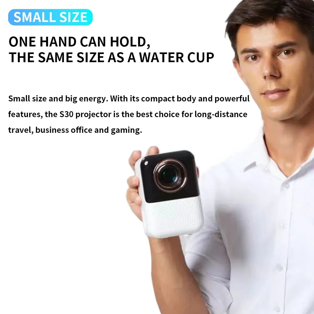 Smart Mini Projector 1080P | Android 11 WiFi Bluetooth Home Cinema