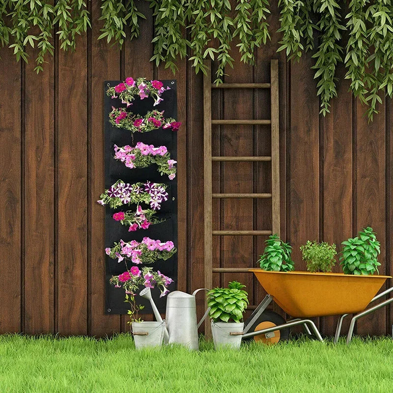 Vertical Hanging Garden Planter Bag  Pockets
