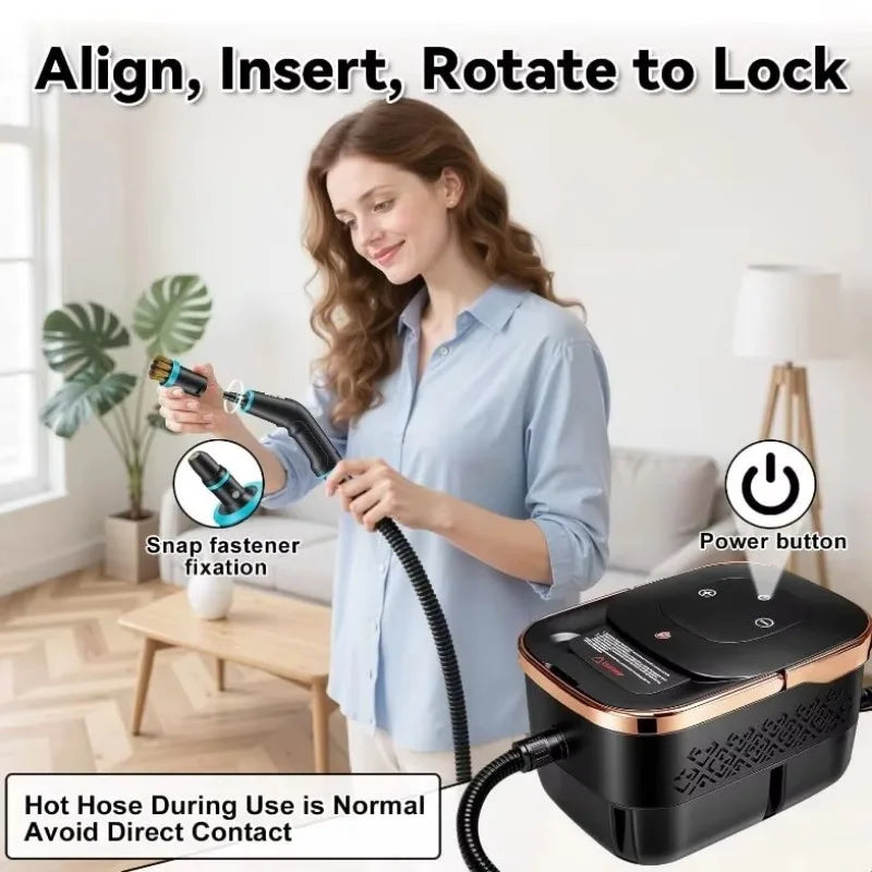 Handheld Steam Cleaner 2500W | High Pressure Multi-Surface Cleaning