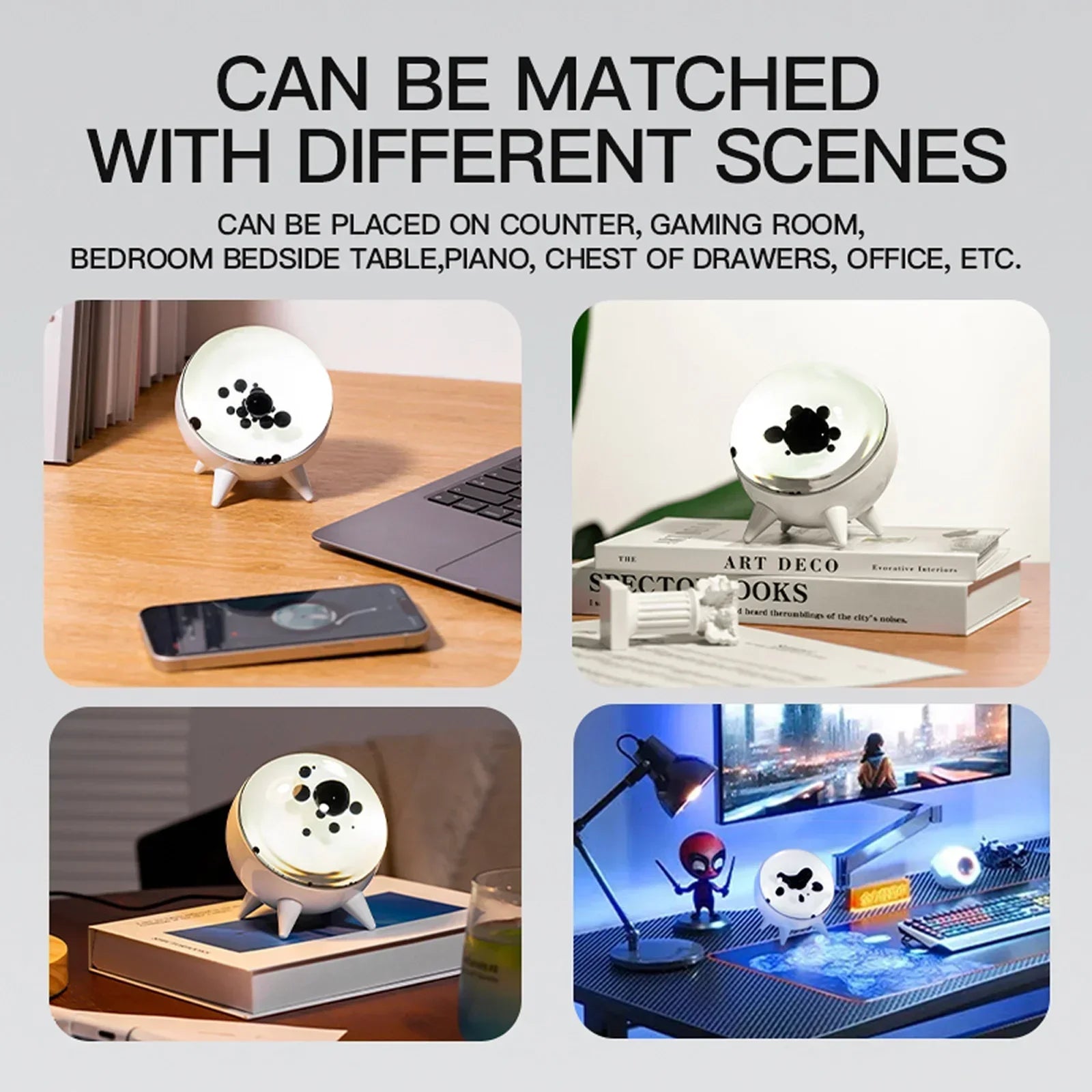 Magnetic Fluid Music Lamp – Sound Rhythm Visualizer Desk Deco