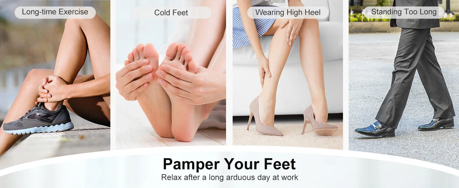 Shiatsu Foot Massager with Heat – Deep Kneading Electric Foot Massager