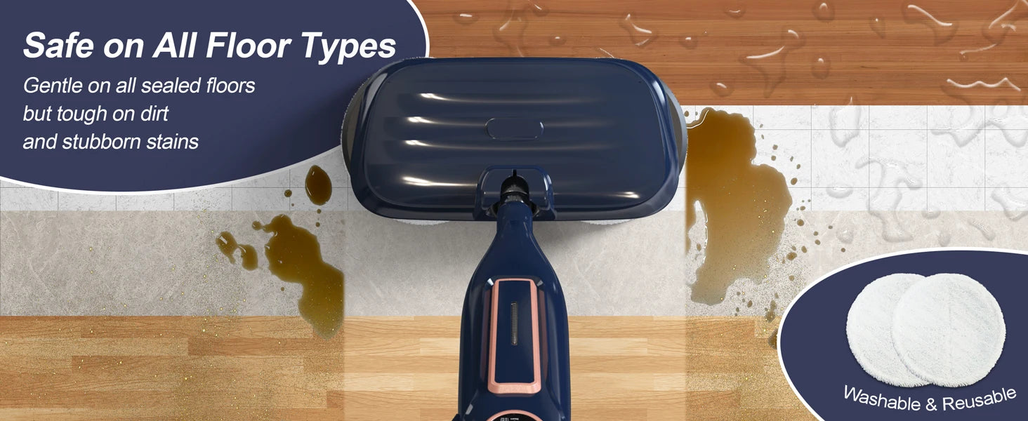 Rotating Scrubbing Steam Cleaner