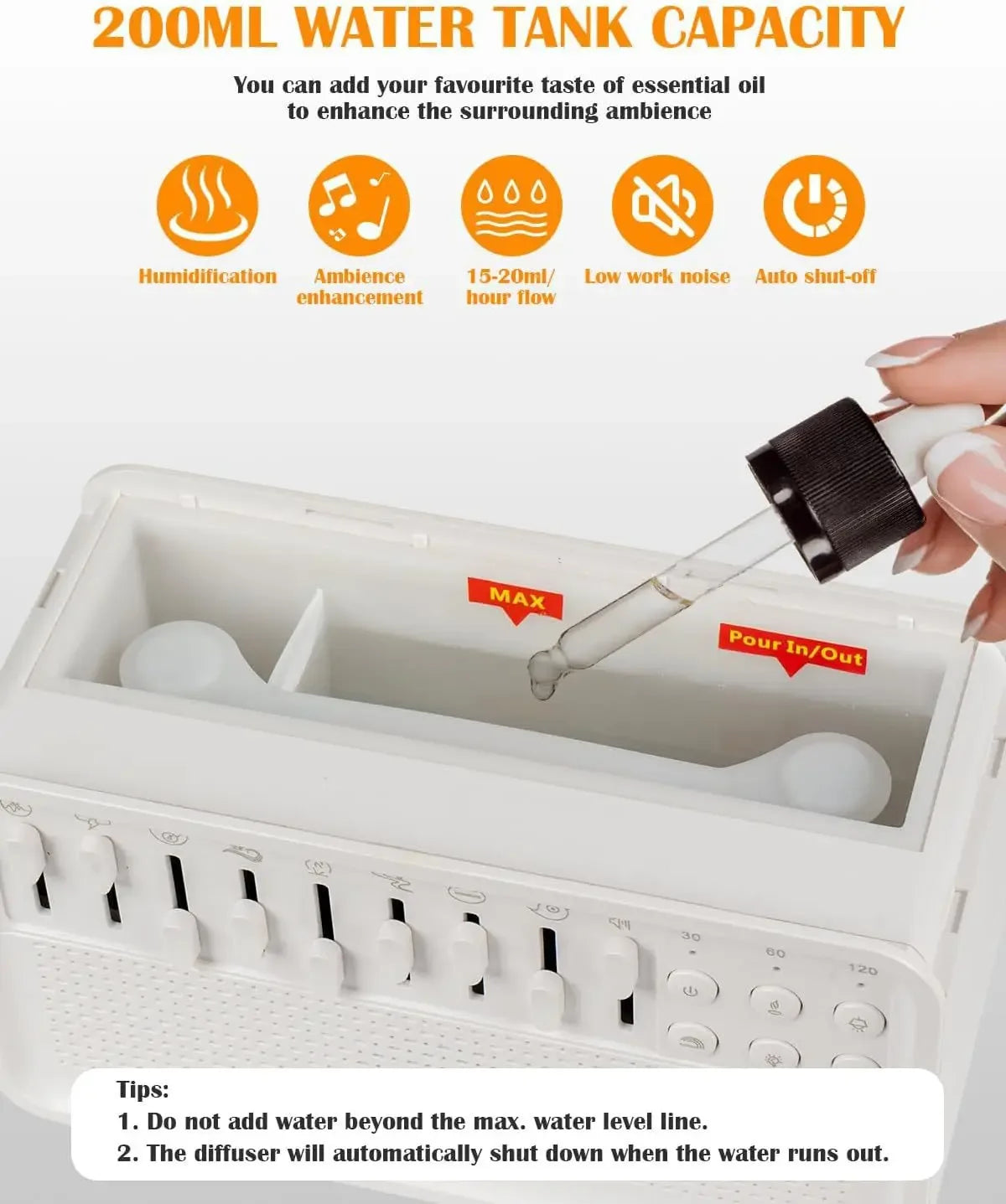 White Noise Machine, Humidifier & Night Light