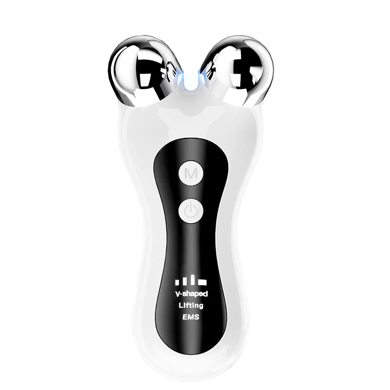 EMS Microcurrent Face Lift Massager – V-Face Roller Skin Tightening Device