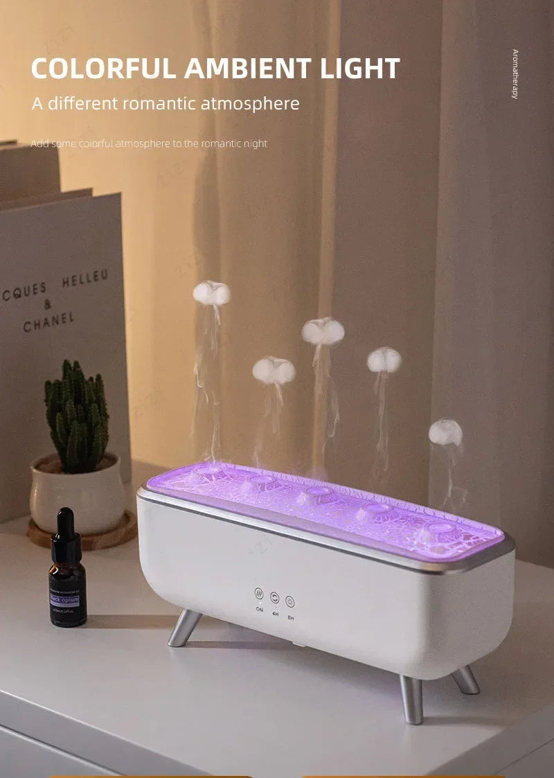 Flame Aroma Diffuser Humidifier – 7-Color LED Essential Oil Diffuser with Remote
