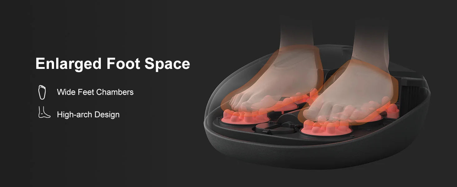 Shiatsu Foot Massager with Heat – Deep Kneading Electric Foot Massager
