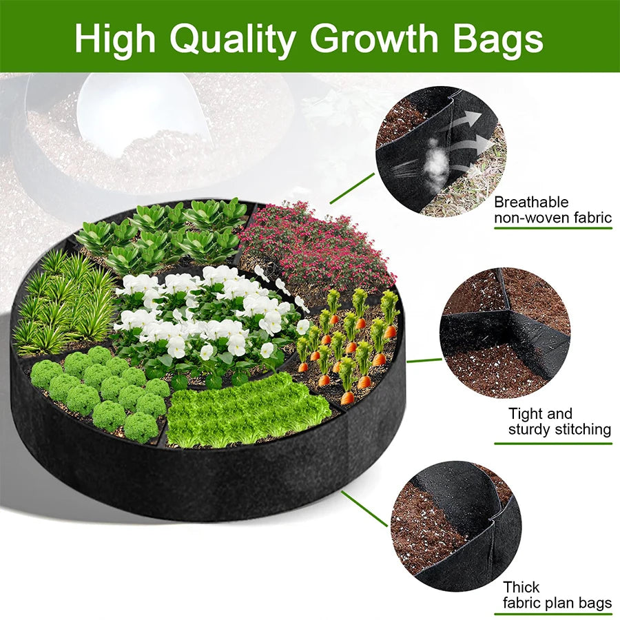 7 Grid Garden Grow Bag Planter