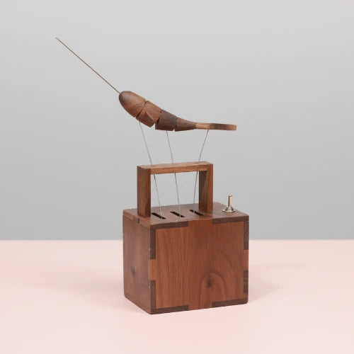 Roaming Narwhal Wooden Ornament – Handmade Desk Decor