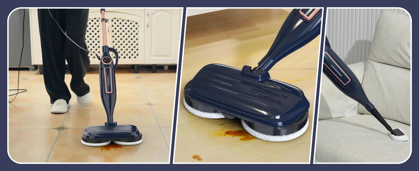 Rotating Scrubbing Steam Cleaner