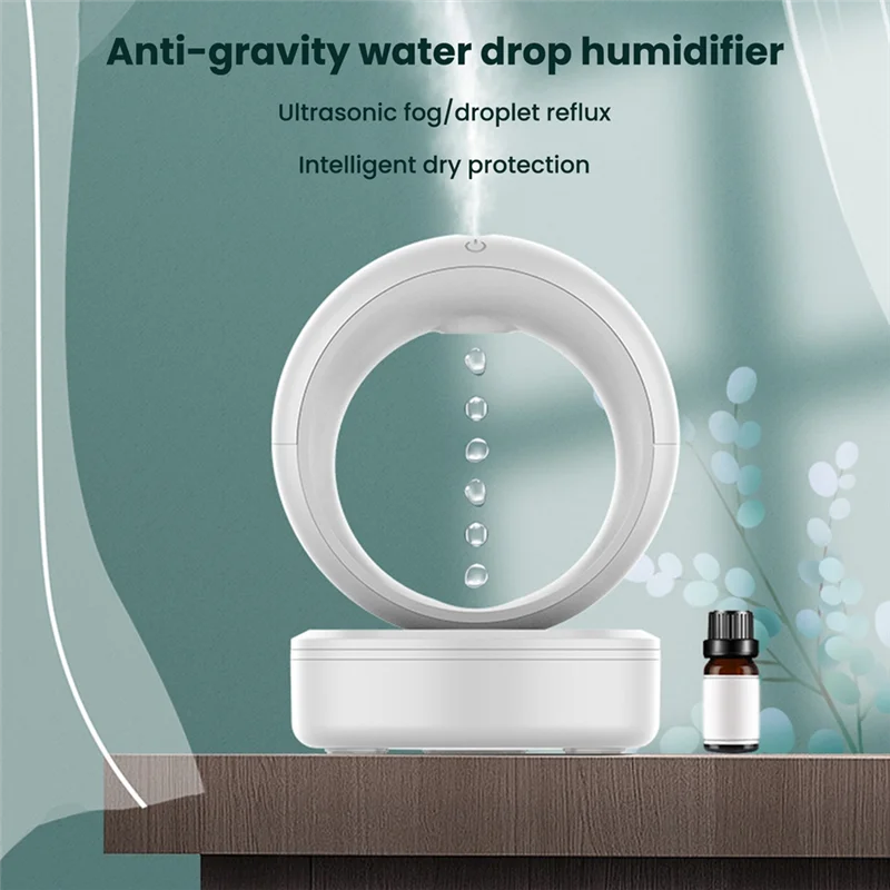 Anti-Gravity Water Drop Humidifier – Aromatherapy Mist Diffuser