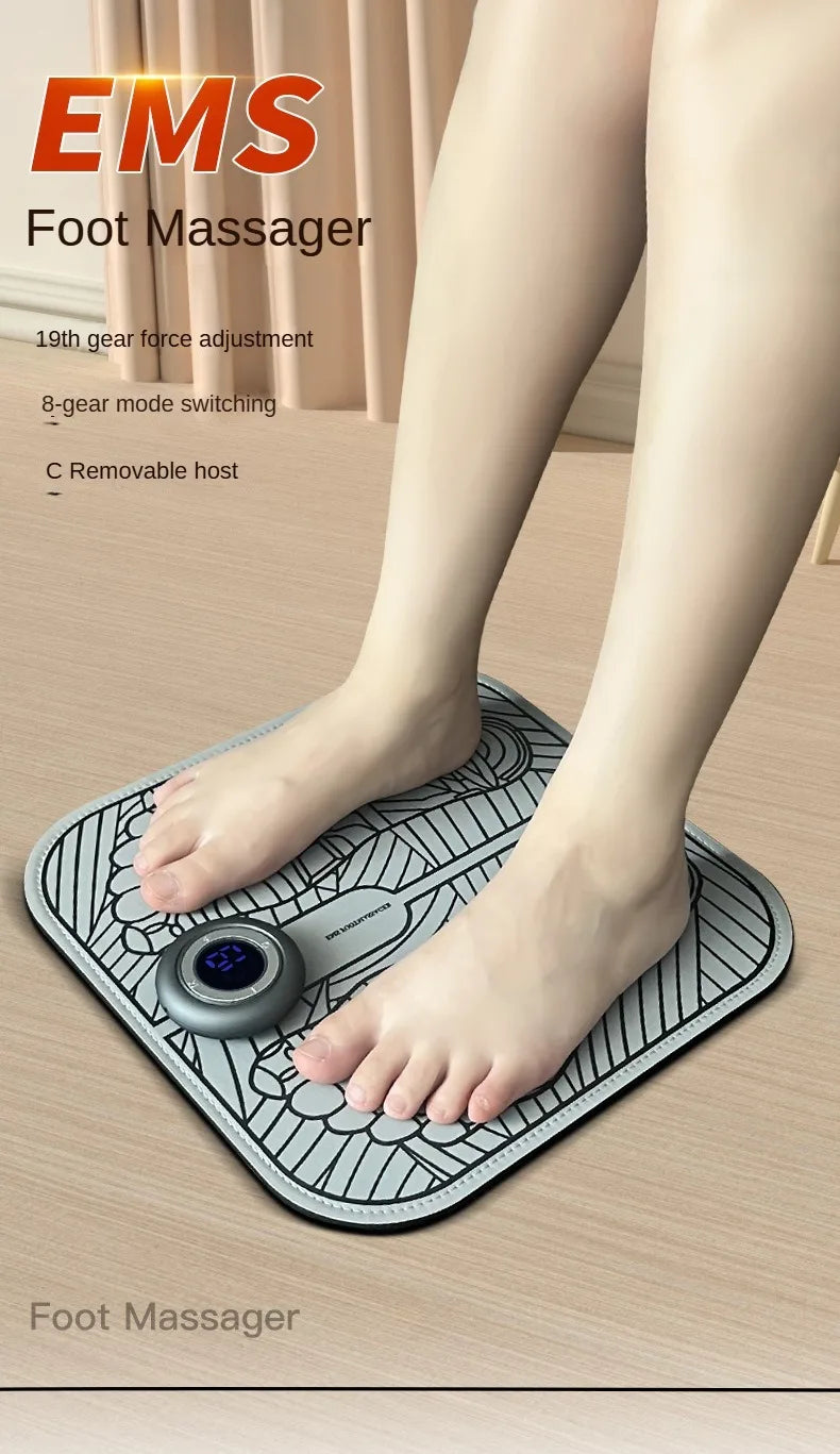 EMS Foot Massage Mat – Portable Electric Foot Massager