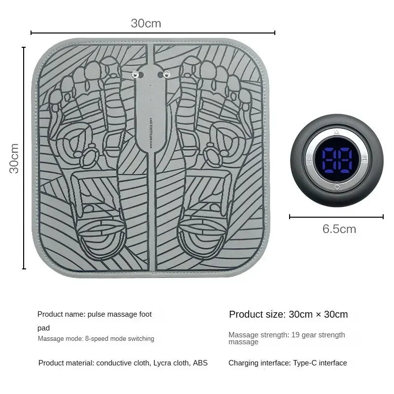 EMS Foot Massage Mat – Portable Electric Foot Massager