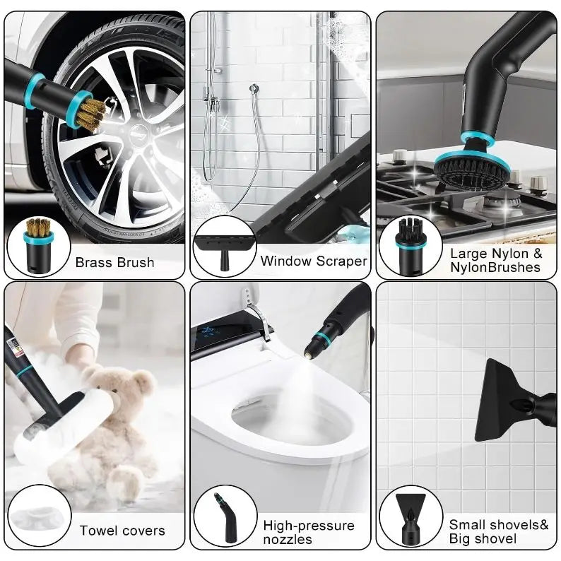 Handheld Steam Cleaner 2500W | High Pressure Multi-Surface Cleaning