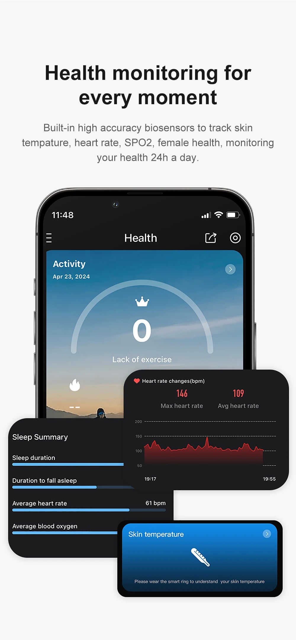 Smart Ring | Health, Sleep & Activity Tracker