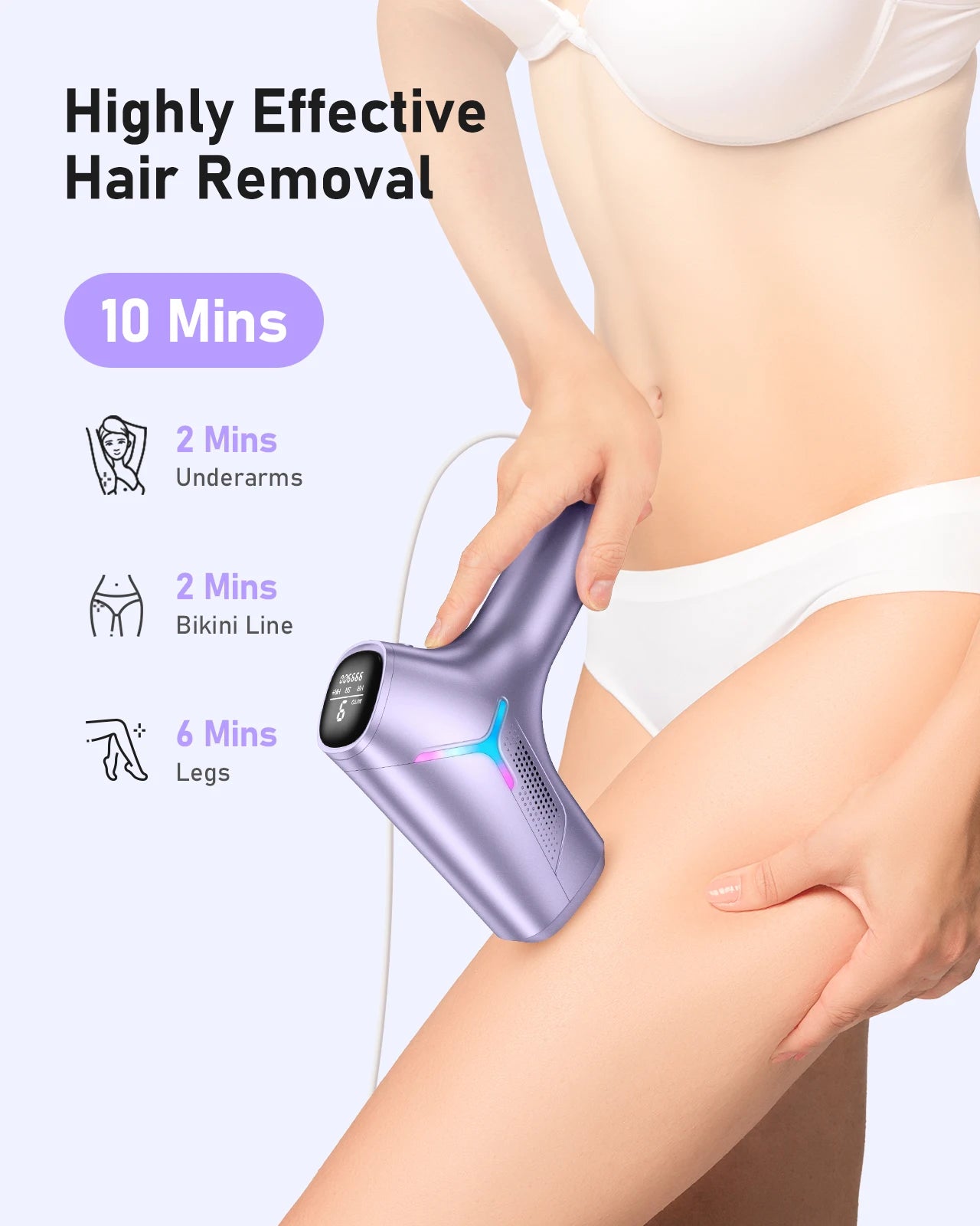 IPL Laser Hair Removal Device – 9 Energy Levels Permanent Hair Remover