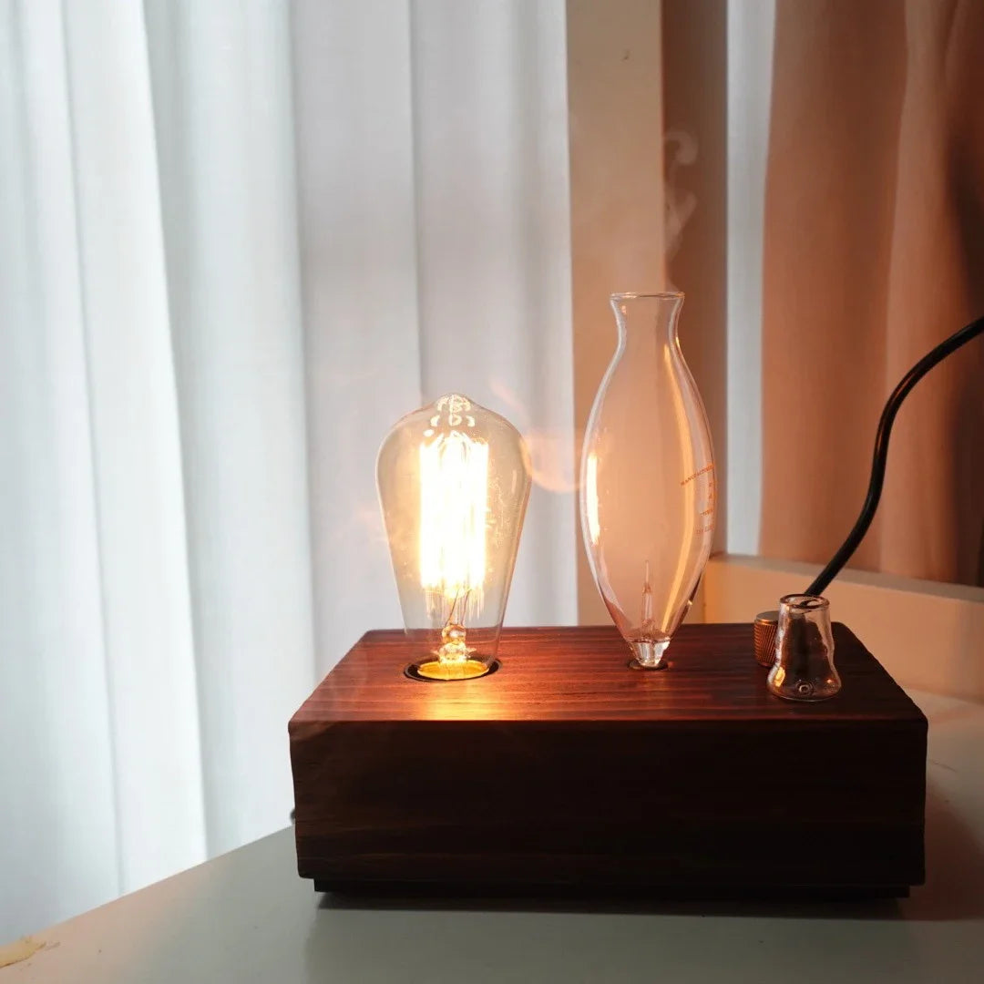 Solid Wood Glass Aroma Diffuser