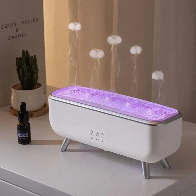 Flame Aroma Diffuser Humidifier – 7-Color LED Essential Oil Diffuser with Remote