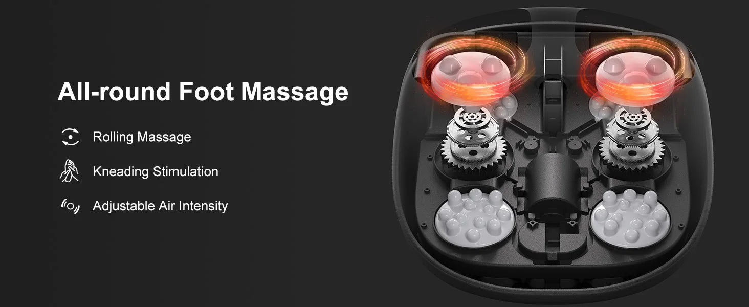 Shiatsu Foot Massager with Heat – Deep Kneading Electric Foot Massager