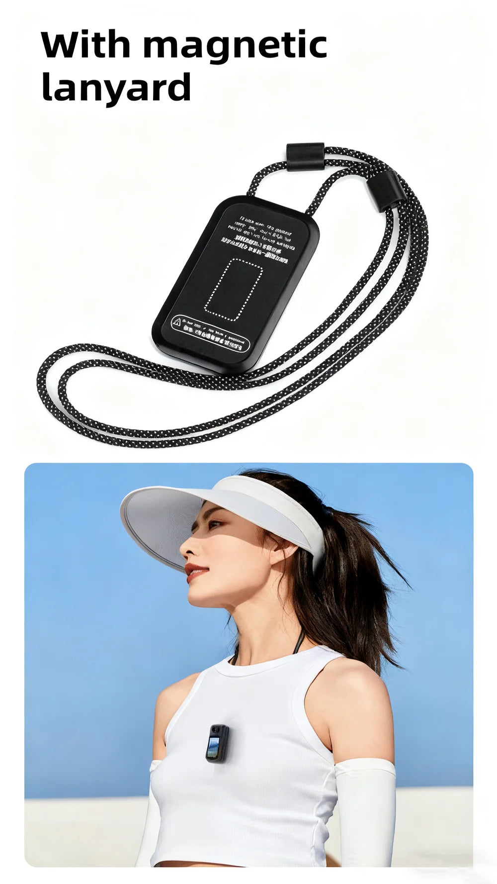 Mini Action Camera 1080P | Magnetic Wearable POV Camera with WiFi