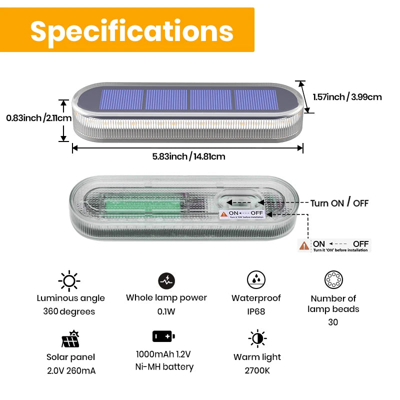 Solar Deck & Step Lights (4 Pack)