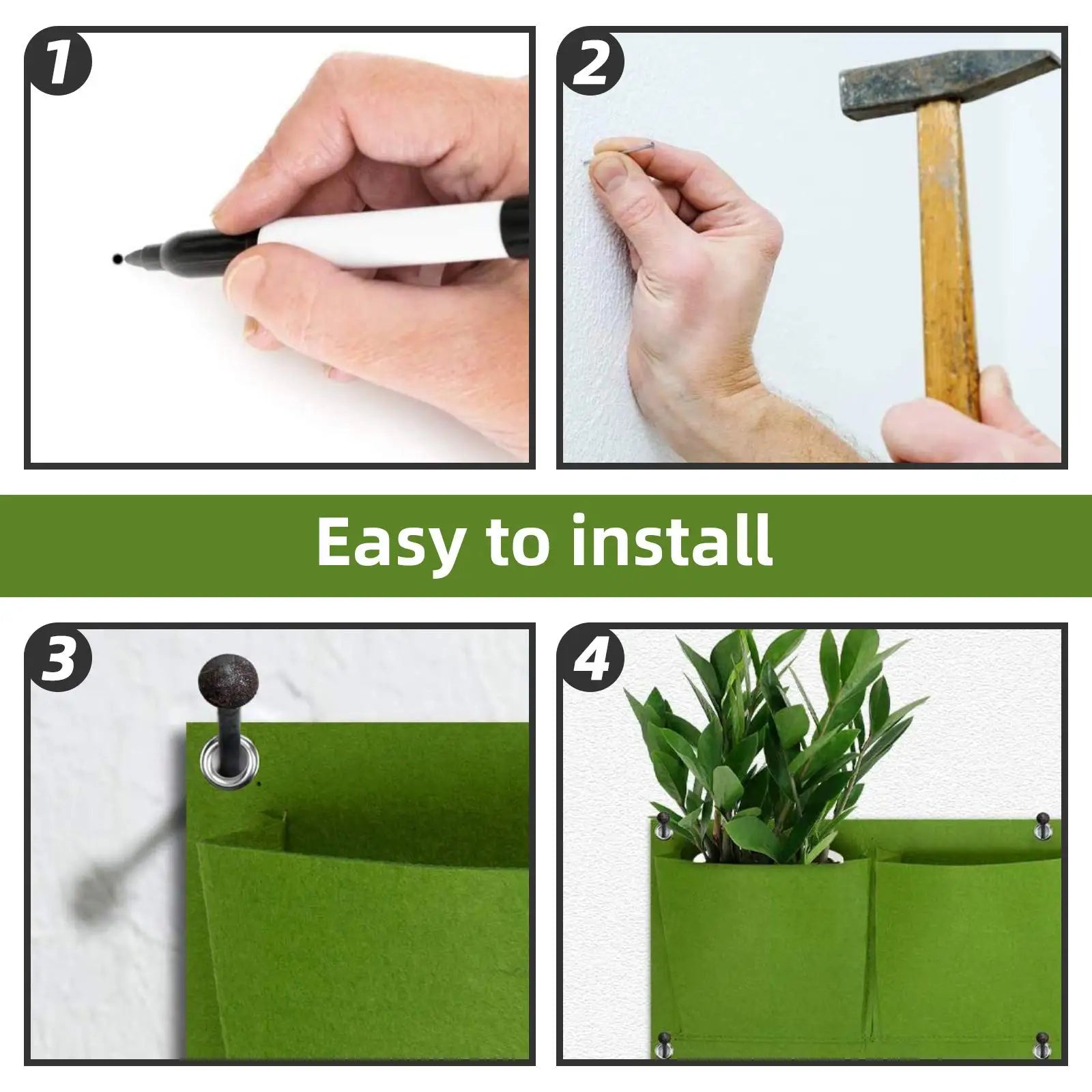 Pocket Vertical Hanging Garden Planter