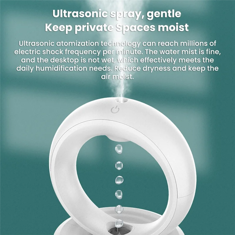 Anti-Gravity Water Drop Humidifier – Aromatherapy Mist Diffuser
