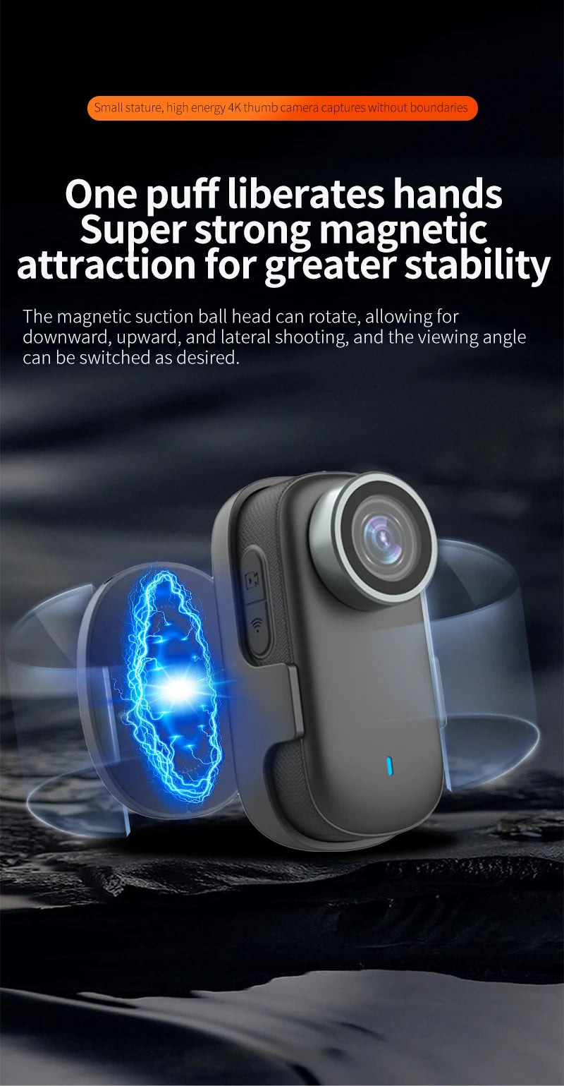 Mini 1080P WiFi Action Camera | Magnetic Wearable POV Camera