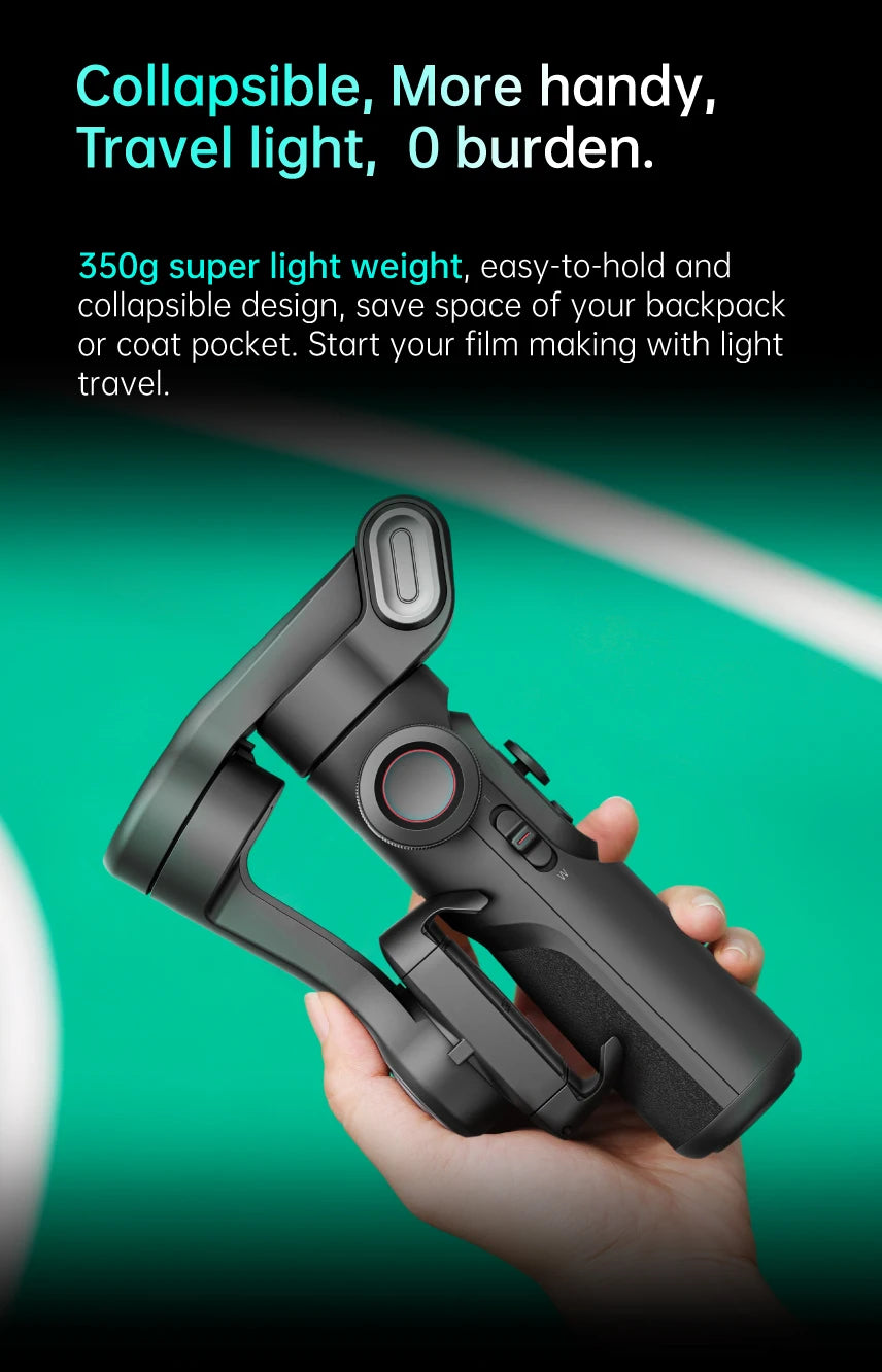 3-Axis Smartphone Gimbal Stabilizer | Foldable Anti-Shake Vlog Gimbal