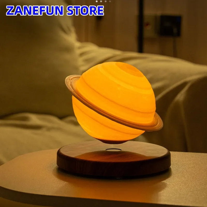 Floating Saturn Lamp – Magnetic Levitating LED Desk Light