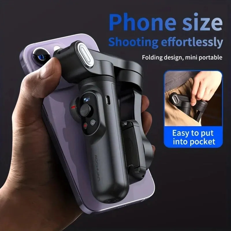 3-Axis Smartphone Gimbal Stabilizer | Foldable Anti-Shake Vlog Gimbal