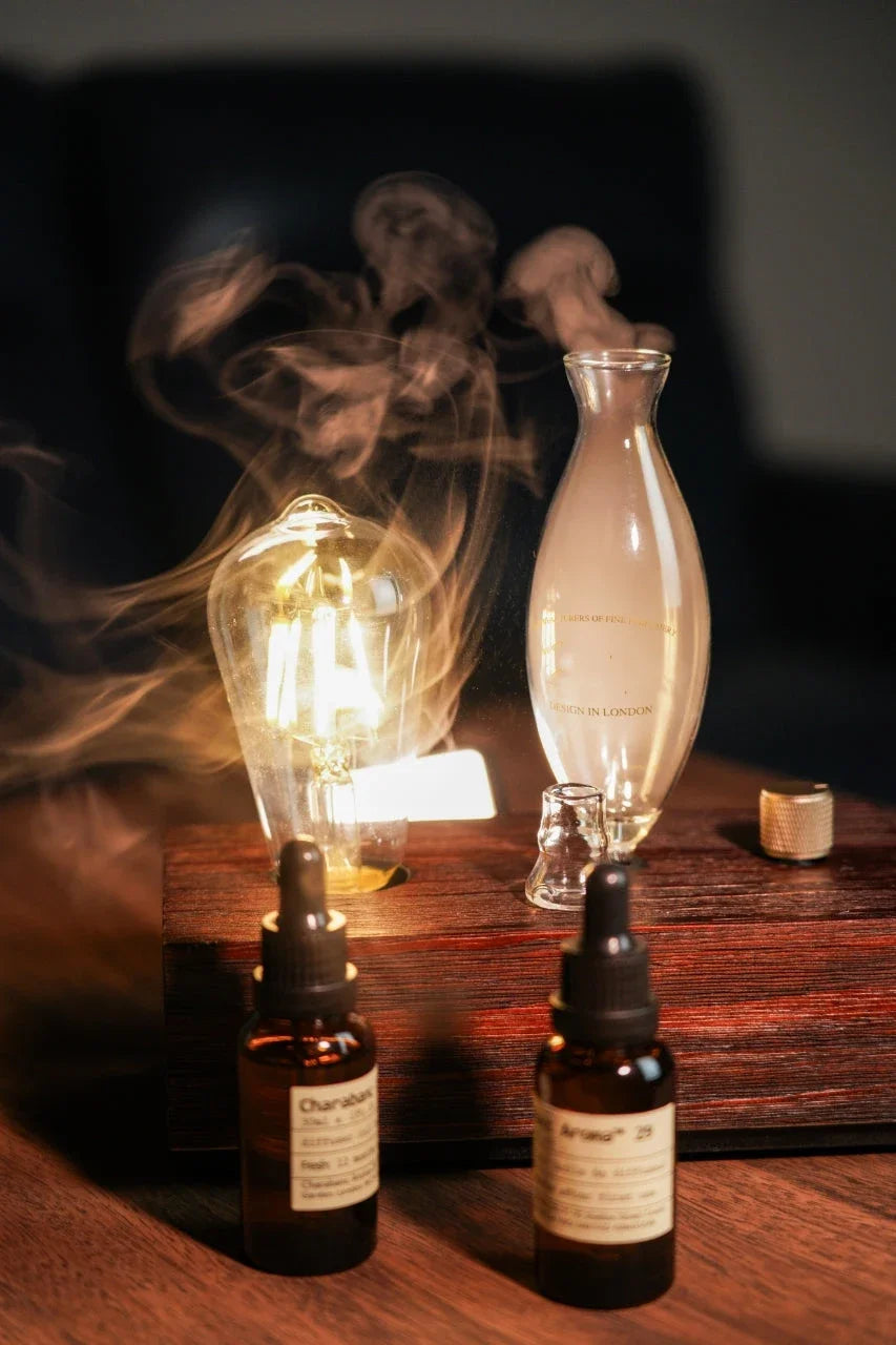 Solid Wood Glass Aroma Diffuser