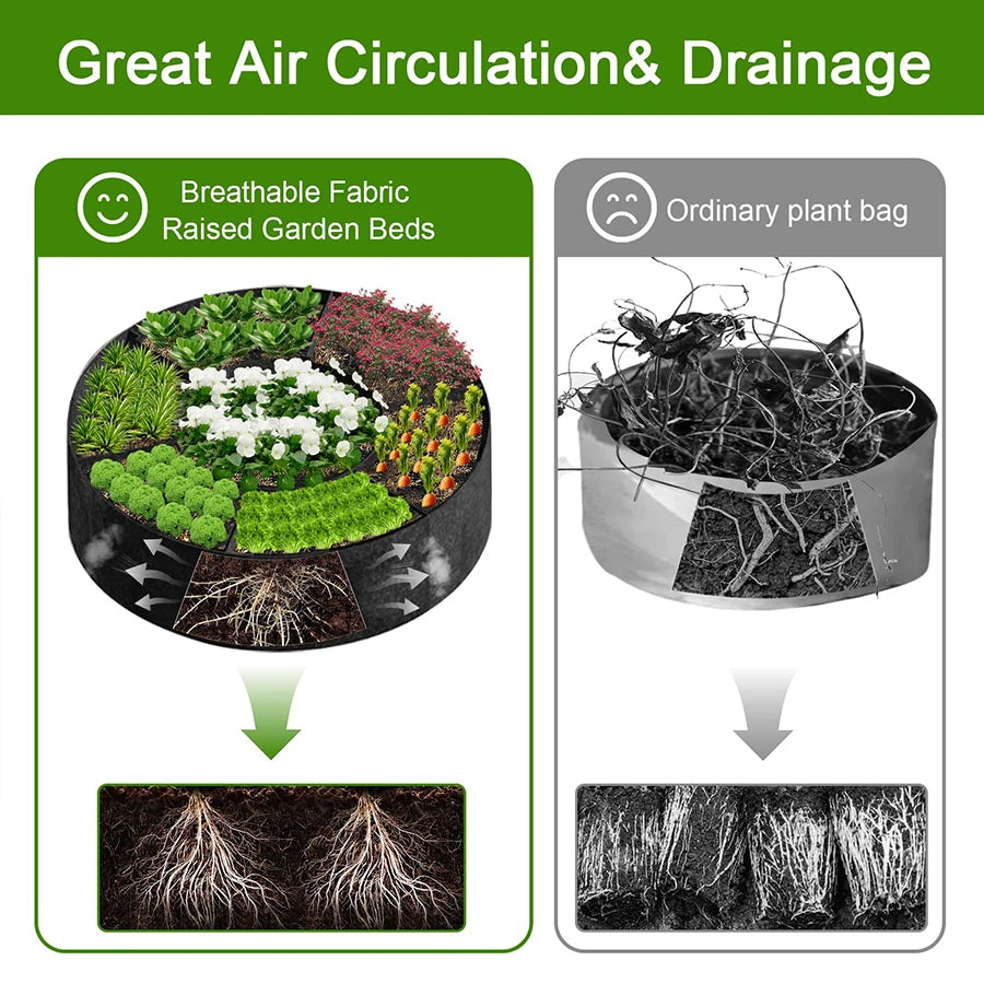 7 Grid Garden Grow Bag Planter