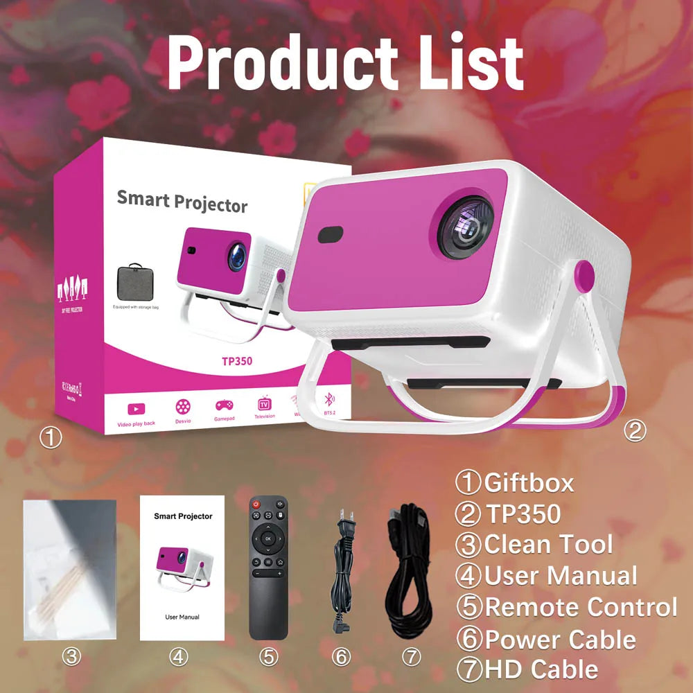 Smart Projector | 650 ANSI WiFi Bluetooth Home Cinema