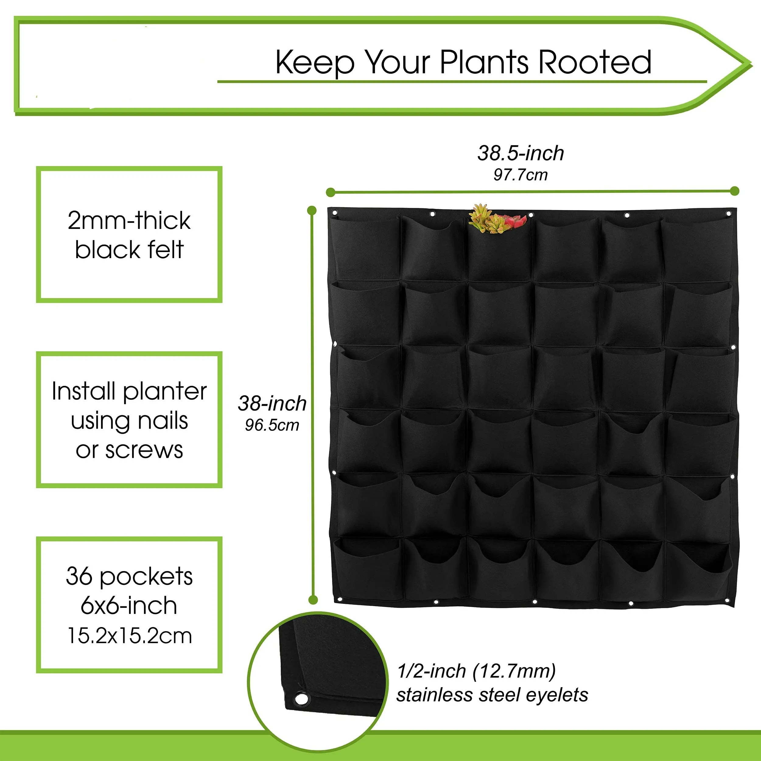 Pocket Vertical Hanging Garden Planter