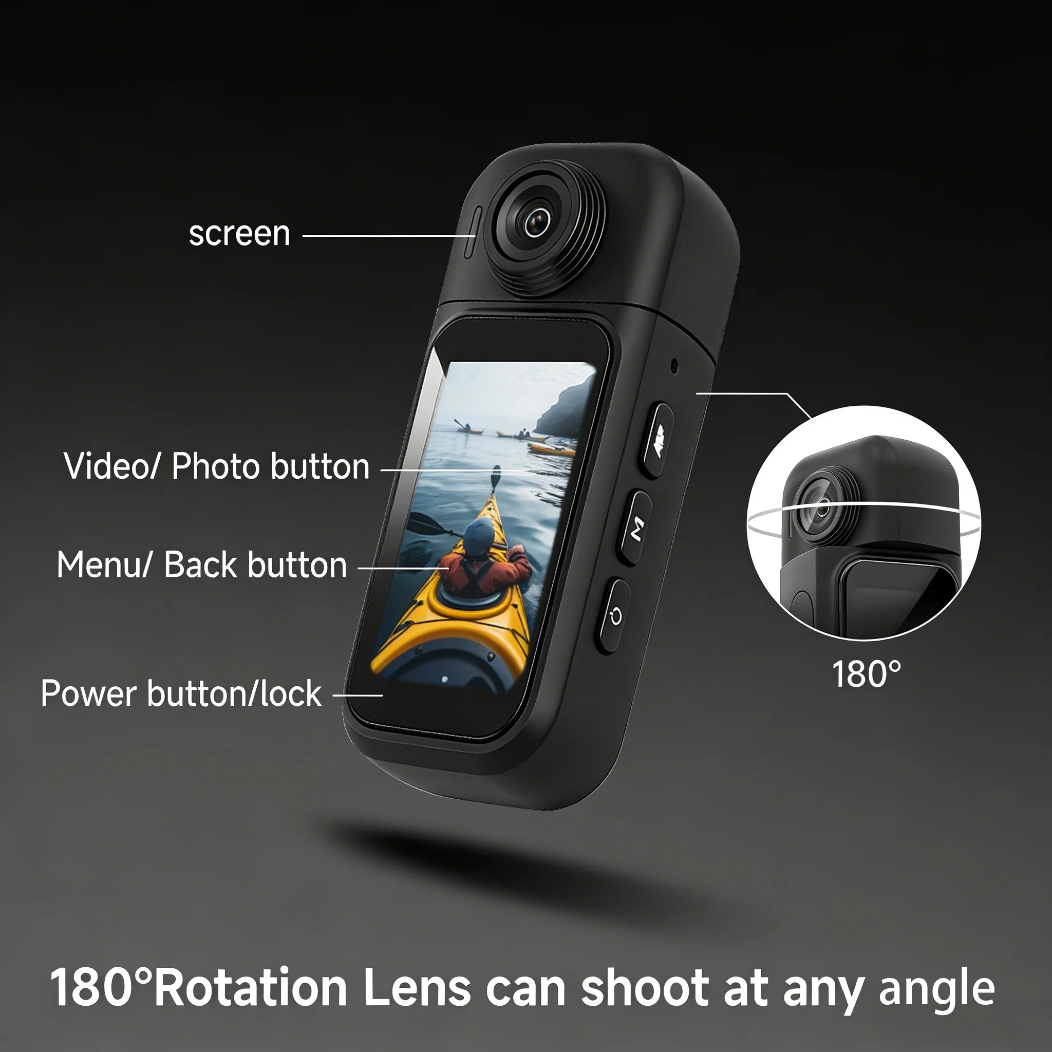 Mini Action Camera 1080P | Magnetic Wearable POV Camera with WiFi