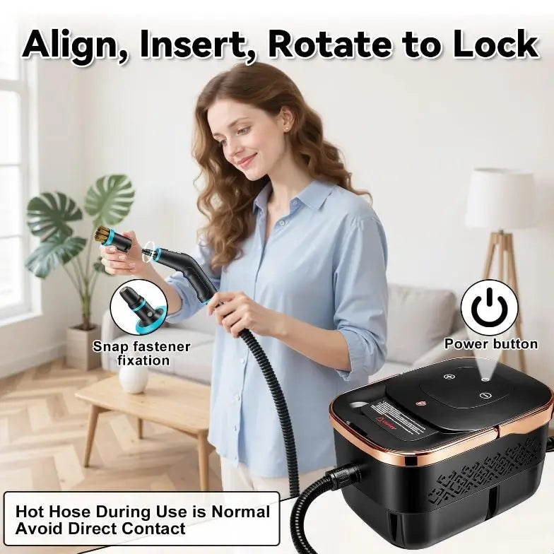 Handheld Steam Cleaner 2500W | High Pressure Multi-Surface Cleaning