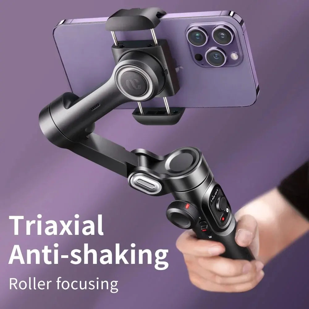3-Axis Smartphone Gimbal Stabilizer | Foldable Anti-Shake Vlog Gimbal
