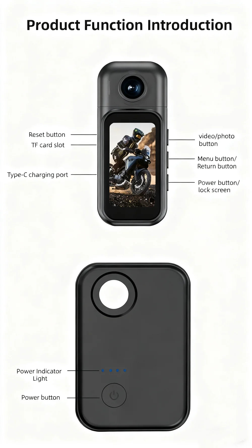 Mini Action Camera 1080P | Magnetic Wearable POV Camera with WiFi
