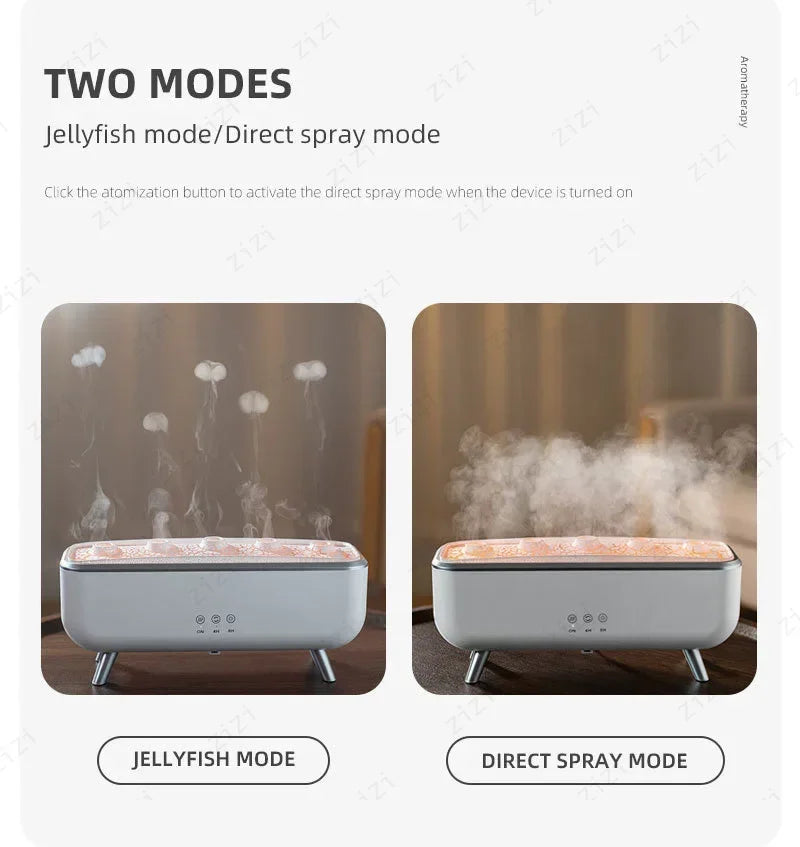 Flame Aroma Diffuser Humidifier – 7-Color LED Essential Oil Diffuser with Remote
