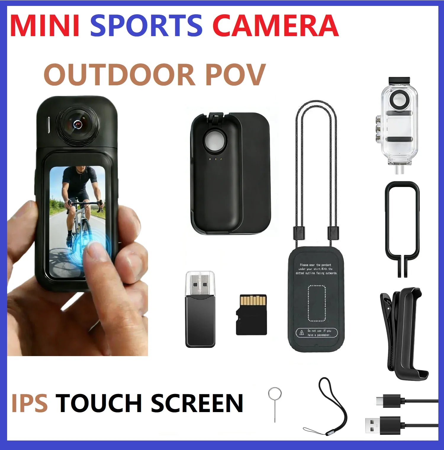 Mini Action Camera 1080P | Magnetic Wearable POV Camera with WiFi