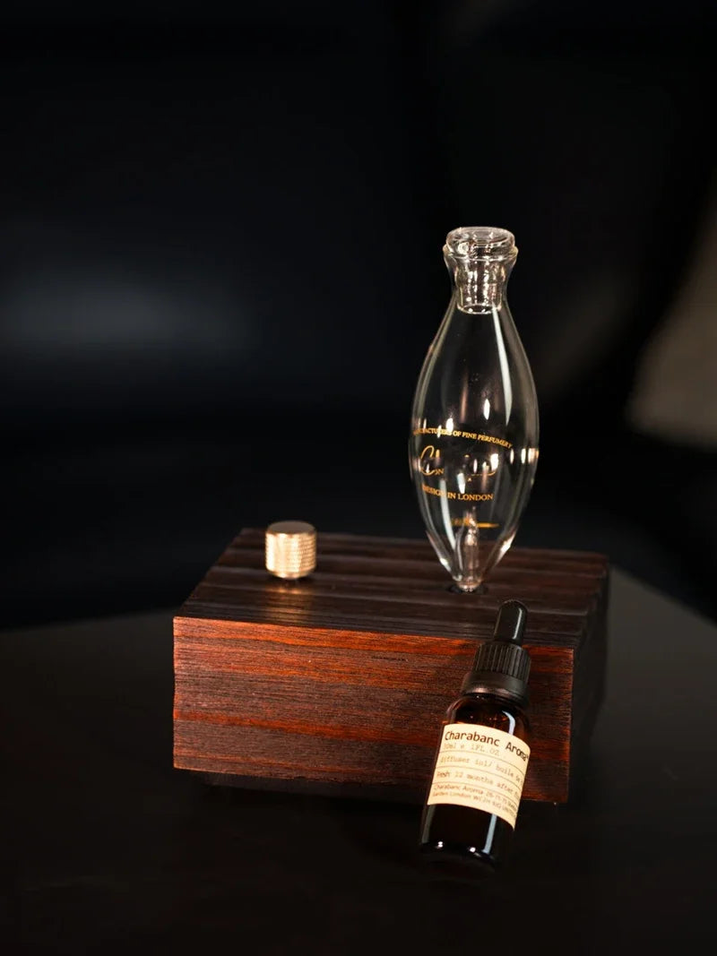 Solid Wood Glass Aroma Diffuser