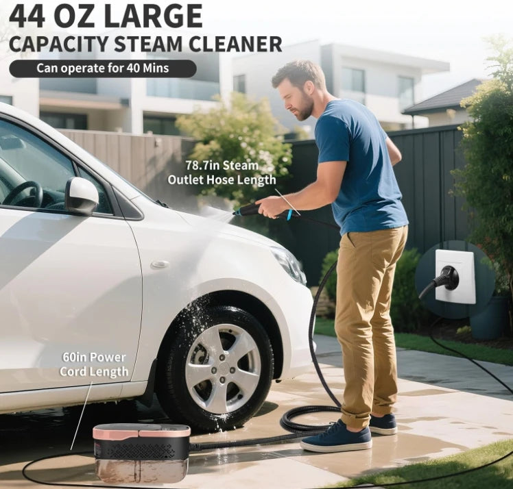 Handheld Steam Cleaner 2500W | High Pressure Multi-Surface Cleaning