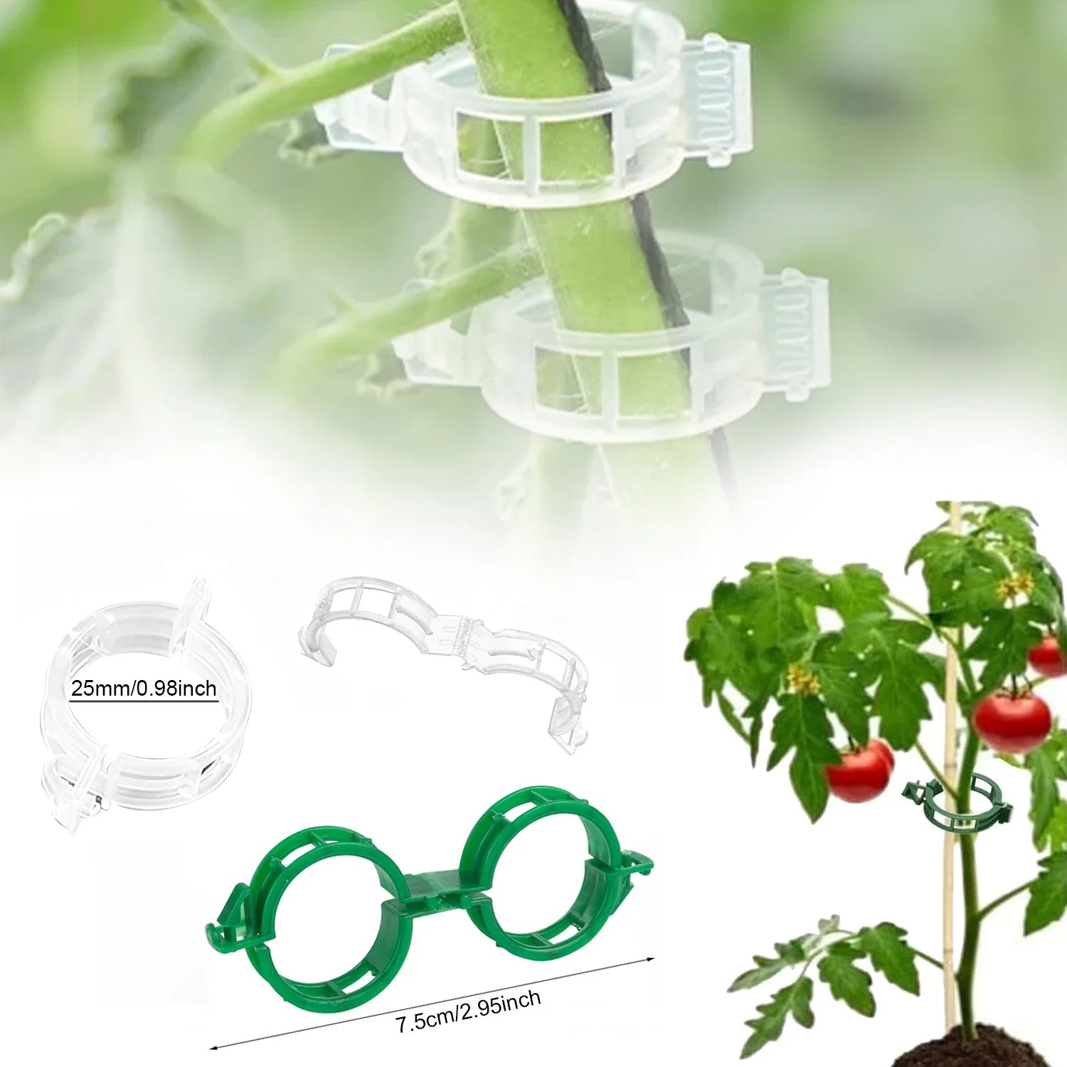Reusable Plant Support Clips