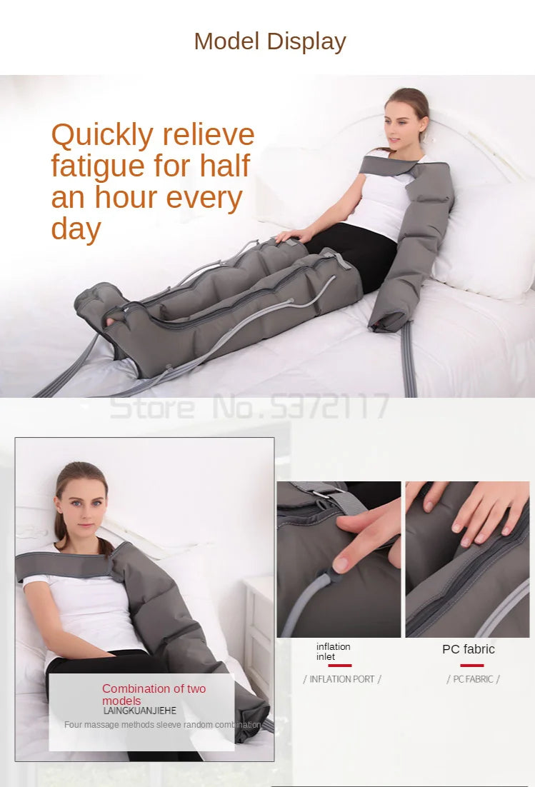 Lymphatic Drainage & Circulation Therapy-Air Pressure Compression Massage