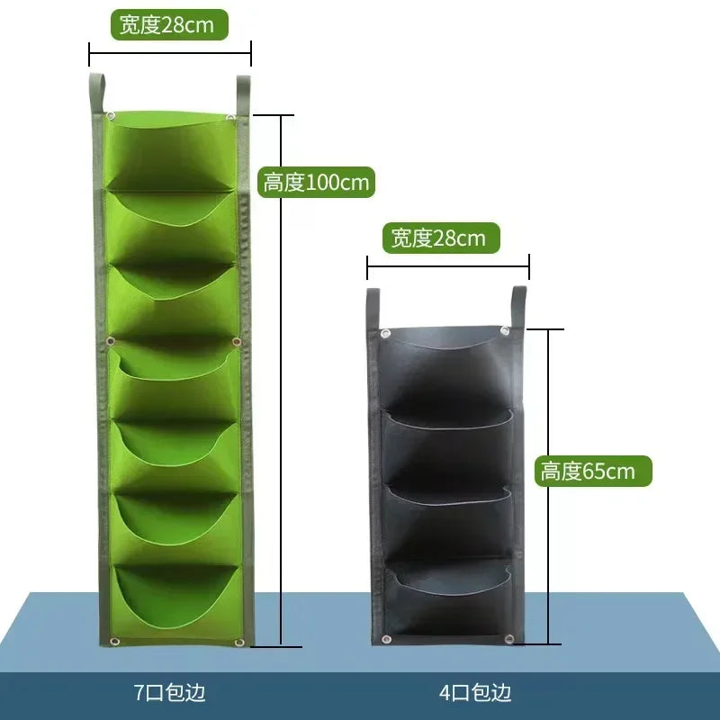 Vertical Hanging Garden Planter Bag  Pockets