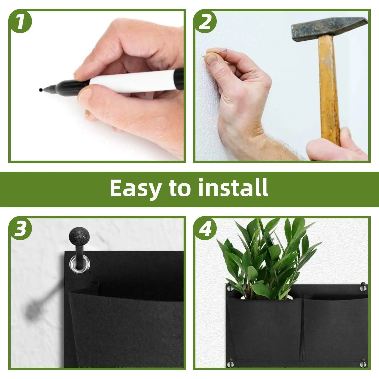 Pocket Vertical Hanging Garden Planter